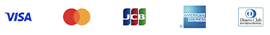 Visa, Master, JCB, American Express, Discover, Diners Club International